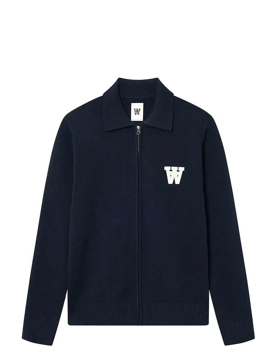 WOOD WOOD - WWTay zipper cardigan 25163 - full zip jumpers - salute - 1