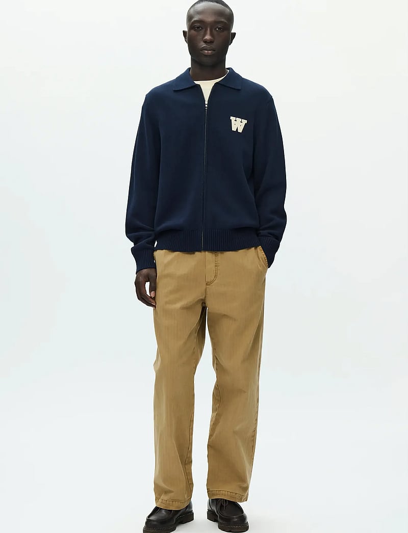 WOOD WOOD - WWTay zipper cardigan 25163 - full zip jumpers - salute - 2