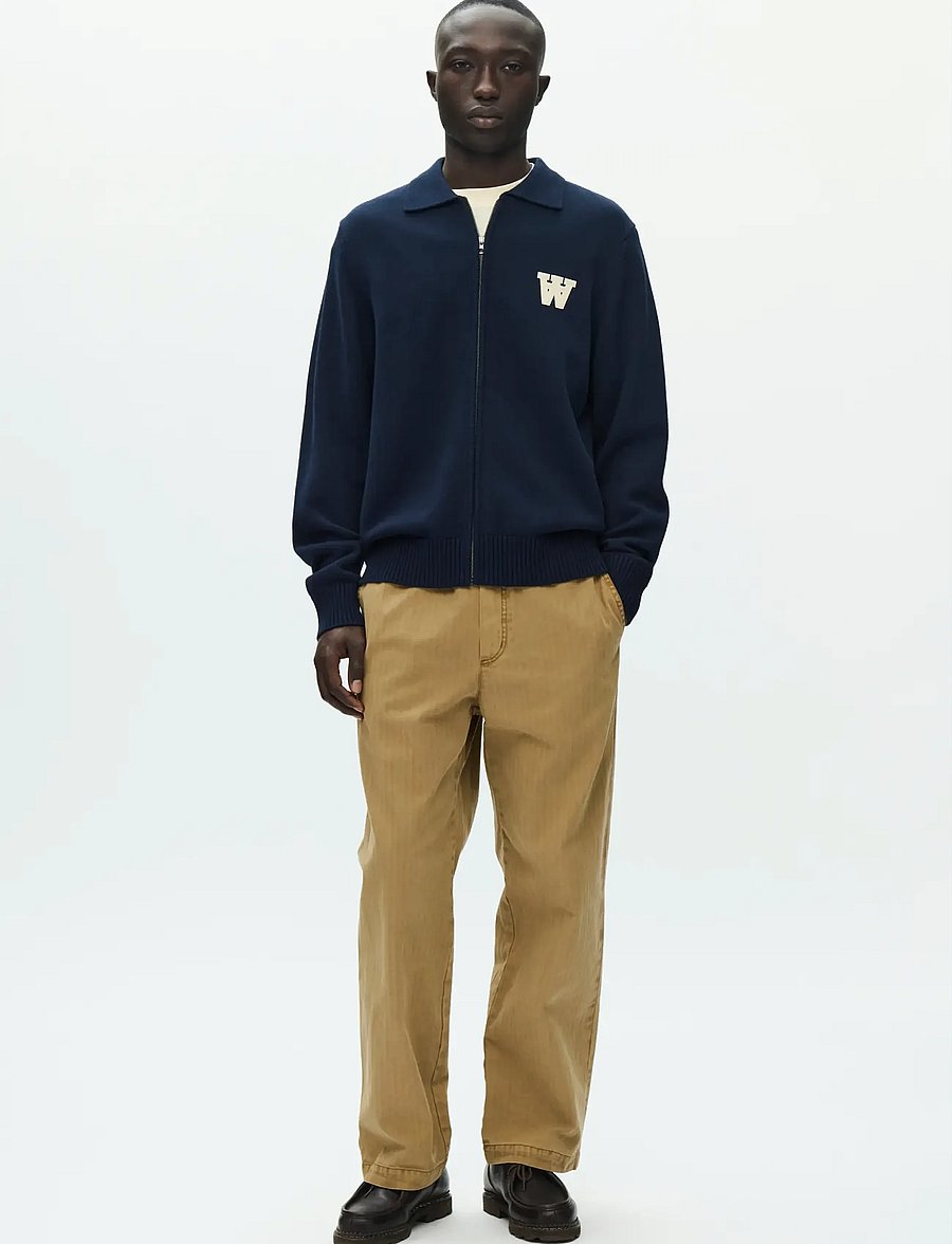 WOOD WOOD - WWTay zipper cardigan 25163 - full zip jumpers - salute - 2