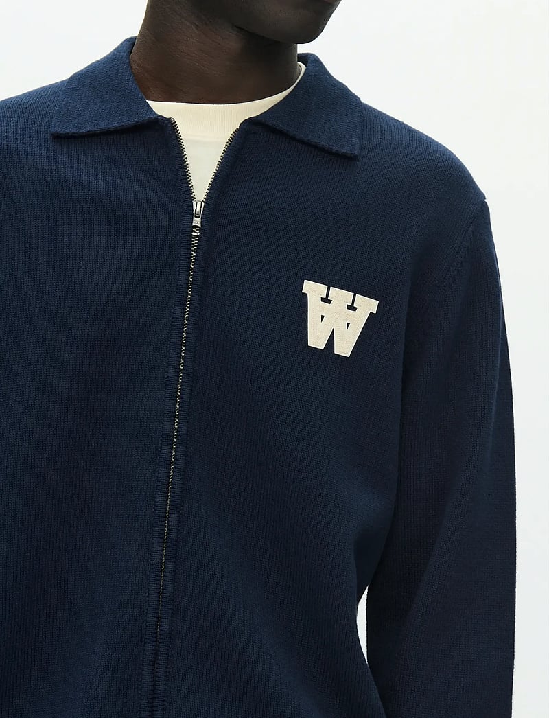 WOOD WOOD - WWTay zipper cardigan 25163 - full zip jumpers - salute - 4