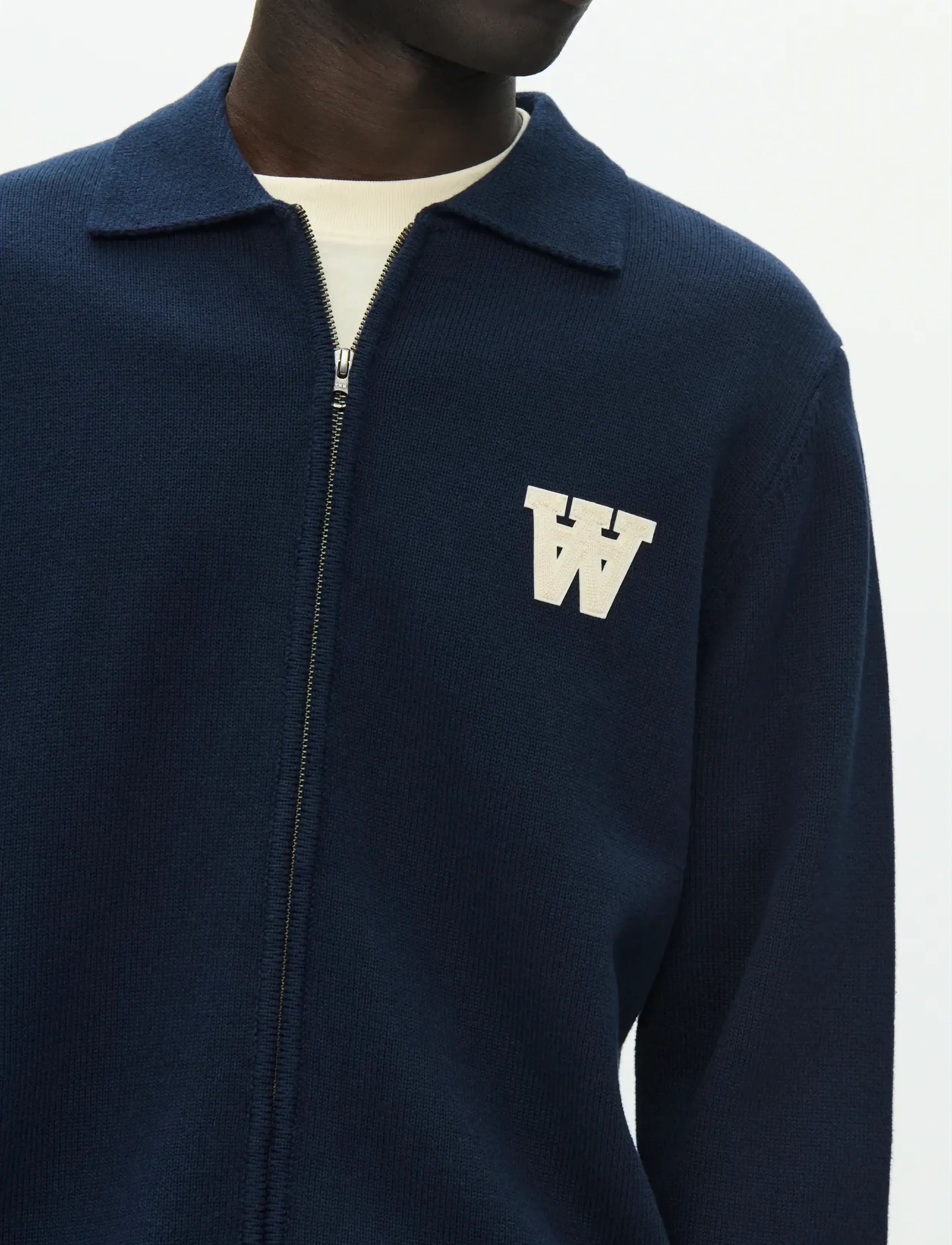 WOOD WOOD - WWTay zipper cardigan 25163 - pullover mit durchgehendem reißverschluss - salute - 4