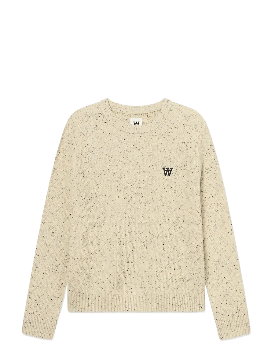 WOOD WOOD - WWLamin crew neck 25373 - Ümara kaelusega - moonstruck - 1