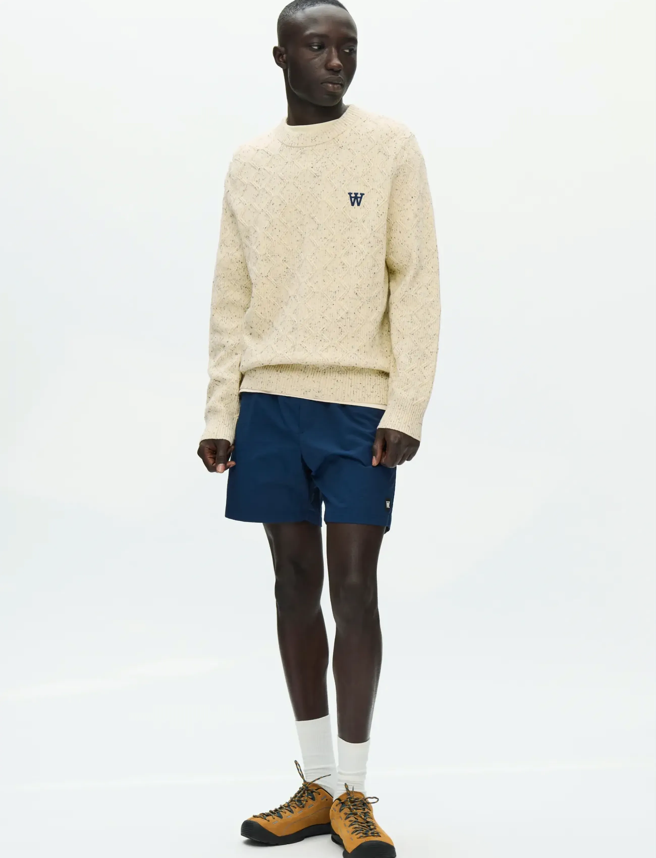 WOOD WOOD - WWLamin crew neck 25373 - Ümmarguse kaelusega kudumid - moonstruck - 3