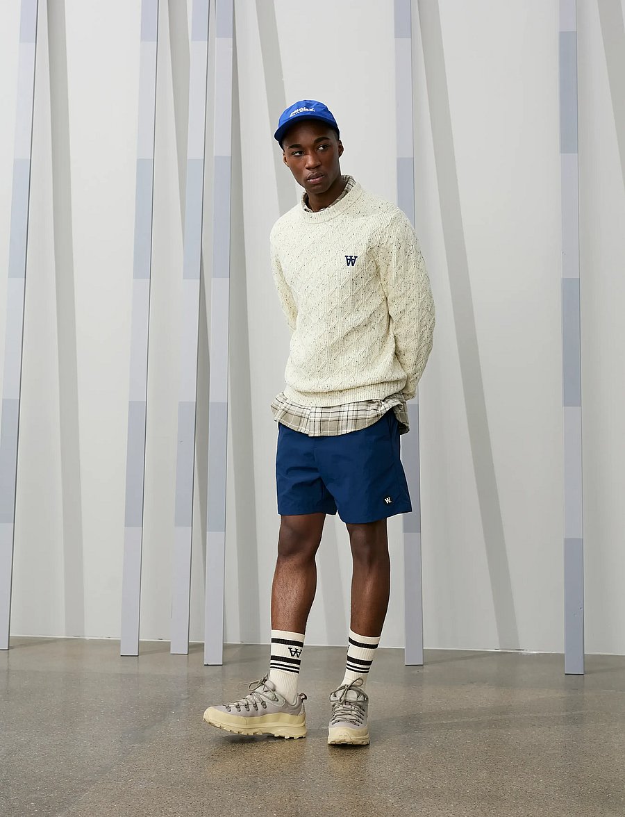 WOOD WOOD - WWLamin crew neck 25373 - Ümara kaelusega - moonstruck - 5