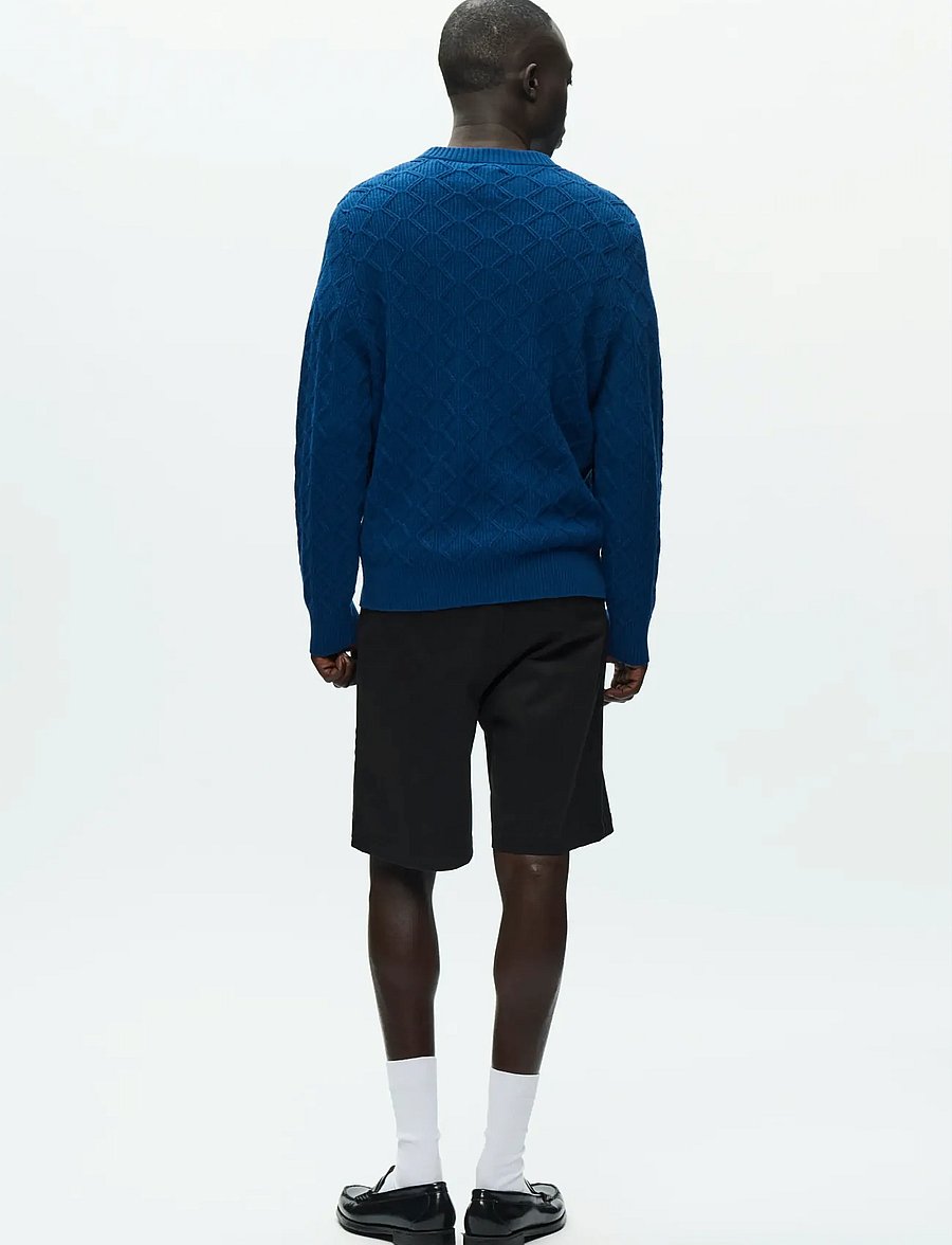 WOOD WOOD - WWLamin crew neck 25373 - round necks - navy peony - 3