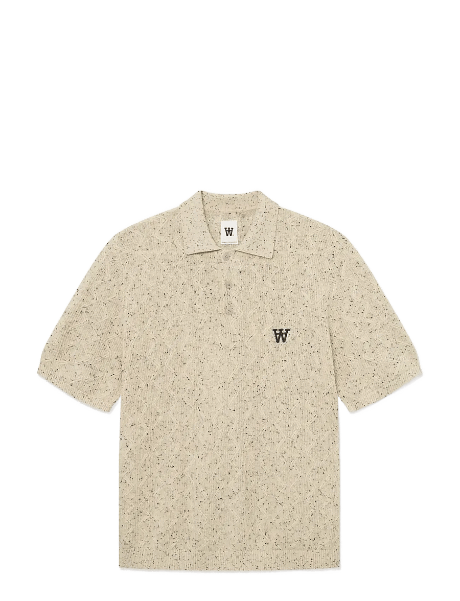WOOD WOOD - WWLamin polo 25373 - short-sleeved polos - moonstruck - 1