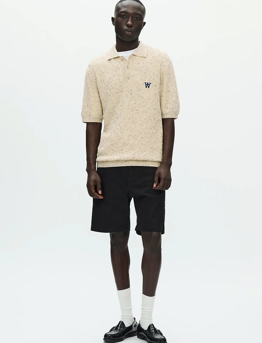 WOOD WOOD - WWLamin polo 25373 - short-sleeved polos - moonstruck - 2