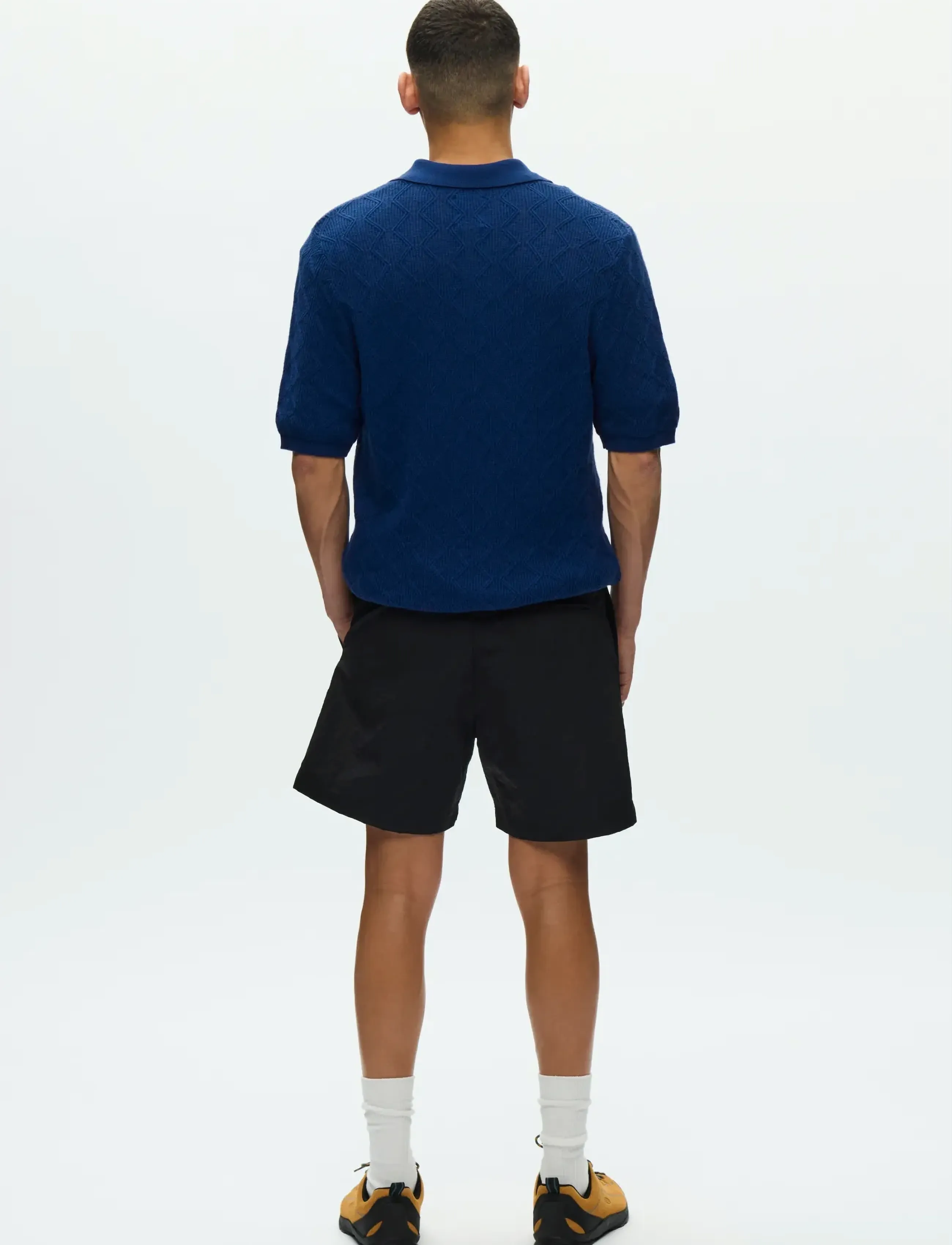 WOOD WOOD - WWLamin polo 25373 - short-sleeved polos - navy peony - 4