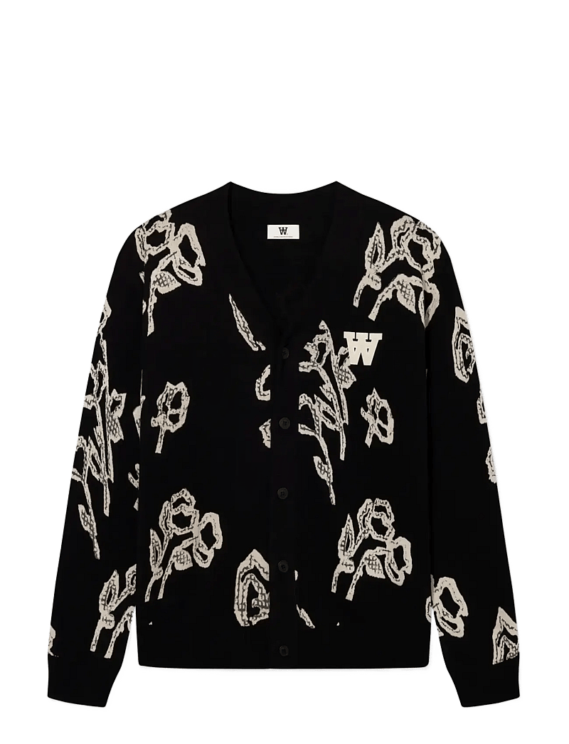 WOOD WOOD - WWLeif cardigan 25375 - koftor - white rose - 1