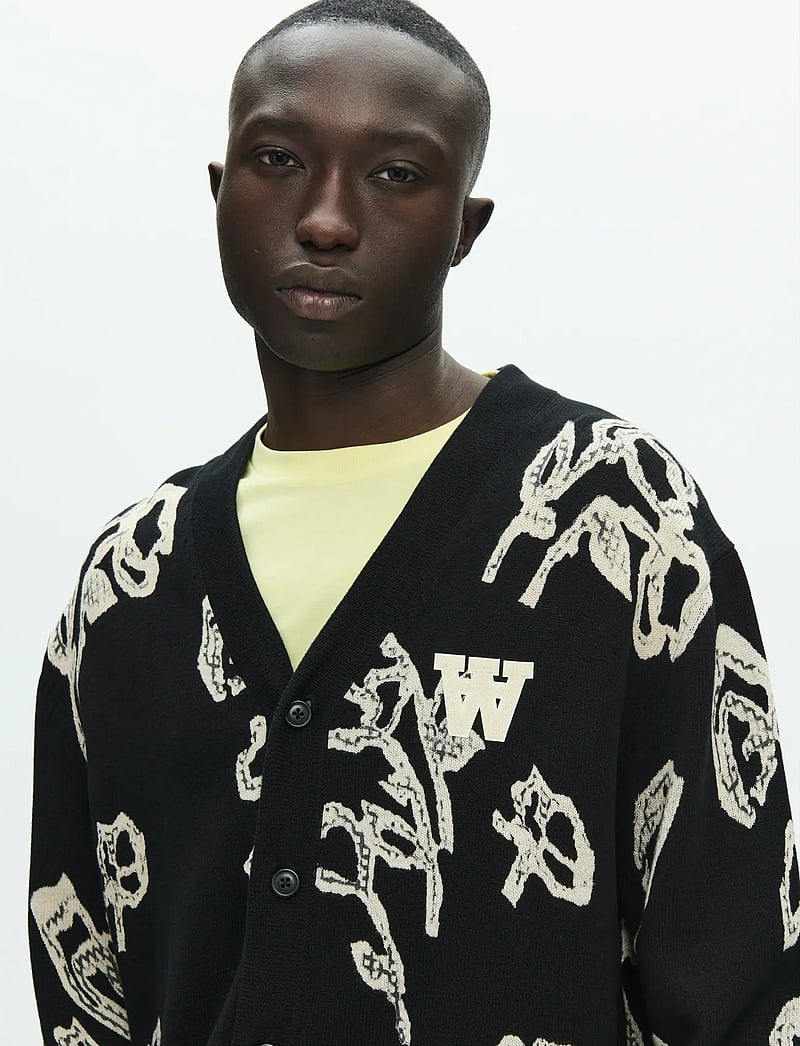 WOOD WOOD - WWLeif cardigan 25375 - koftor - white rose - 4