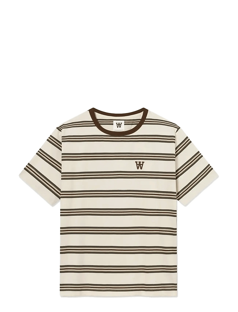 WOOD WOOD - WWEaston tee 25381 - kurzärmelig - desert palm stripe - 1