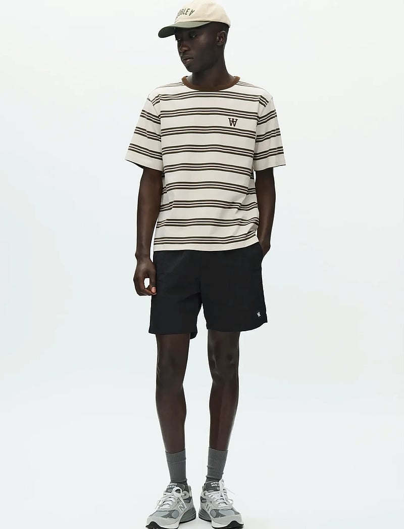 WOOD WOOD - WWEaston tee 25381 - kurzärmelig - desert palm stripe - 3
