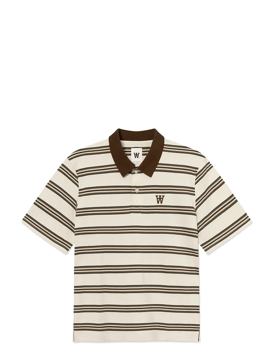 WOOD WOOD - WWColton polo 25381 - kurzärmelig - desert palm stripe - 1