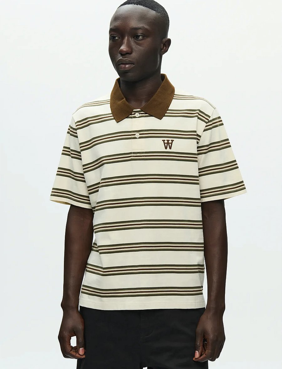 WOOD WOOD - WWColton polo 25381 - kurzärmelig - desert palm stripe - 4