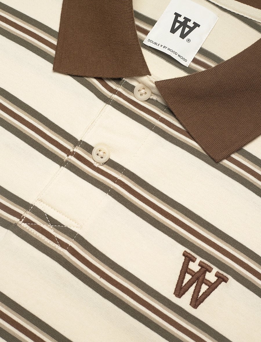 WOOD WOOD - WWColton polo 25381 - kurzärmelig - desert palm stripe - 5