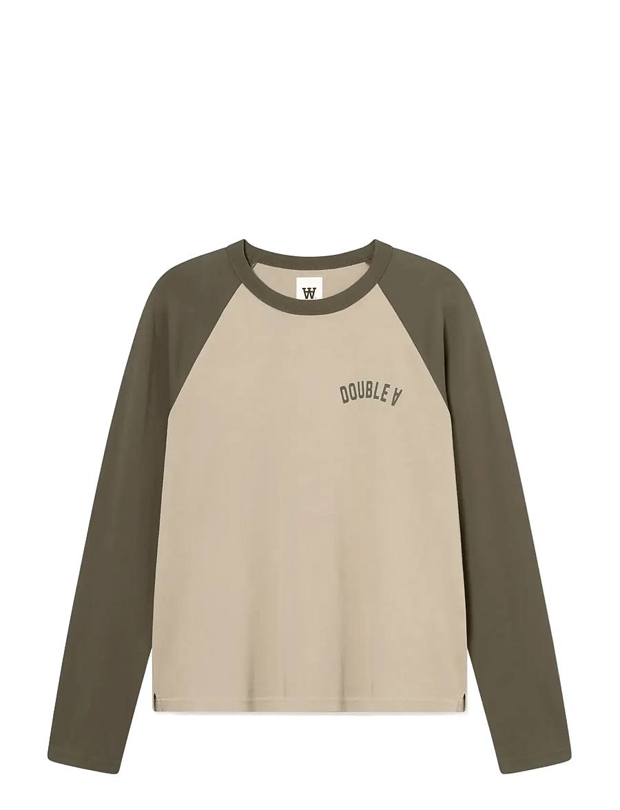 WOOD WOOD - WWDiego LS tee 25214 - langærmede t-shirts - grape leaf - 1