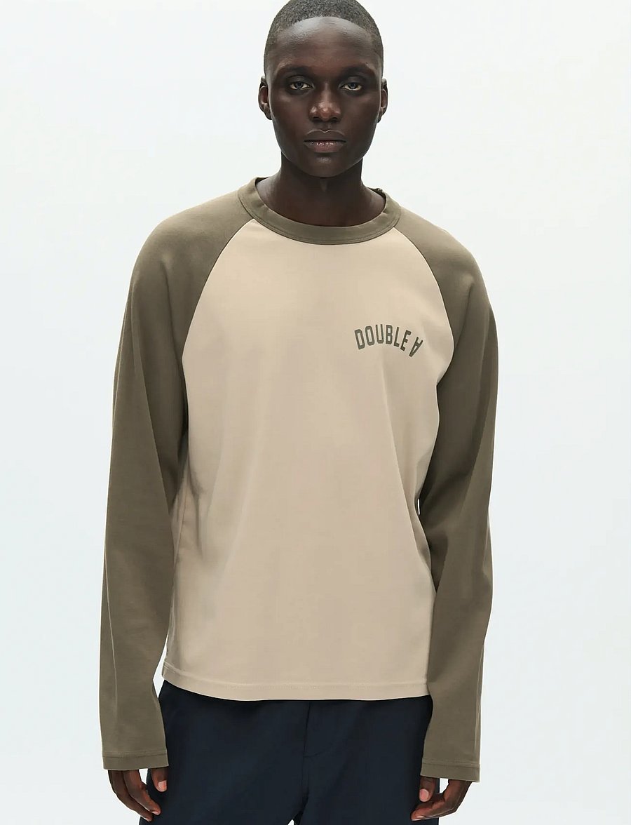 WOOD WOOD - WWDiego LS tee 25214 - langærmede t-shirts - grape leaf - 0