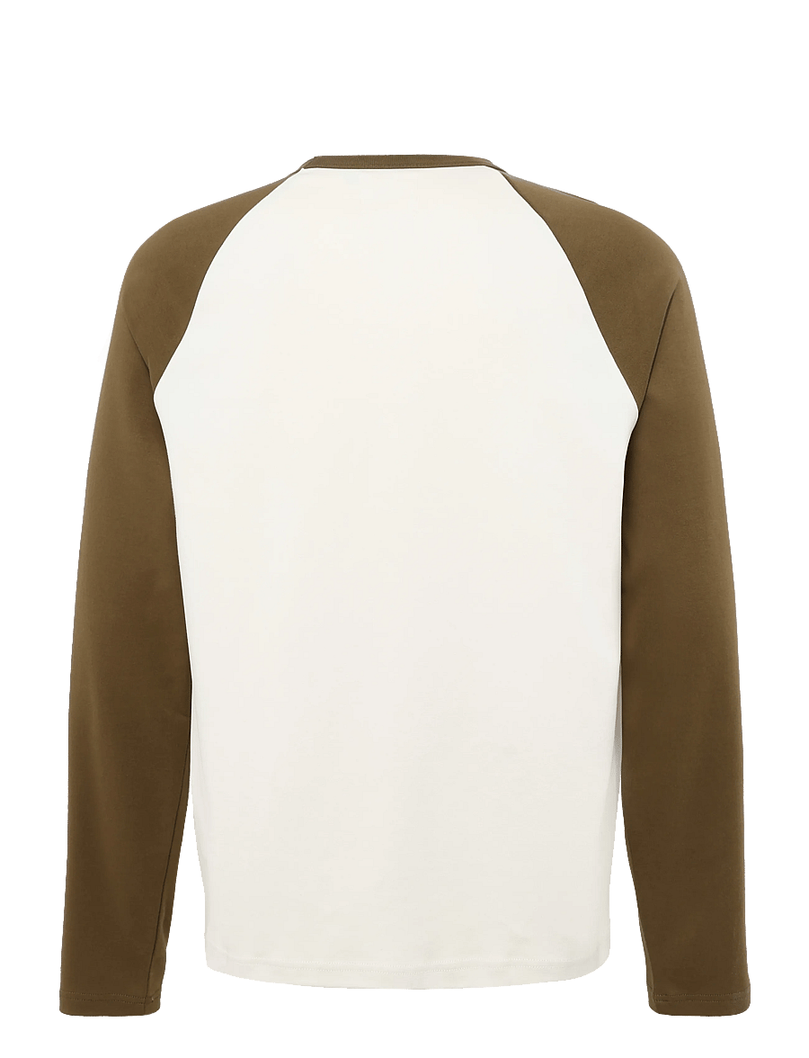 WOOD WOOD - WWDiego LS tee 25214 - långärmade t-shirts - silver birch - 1