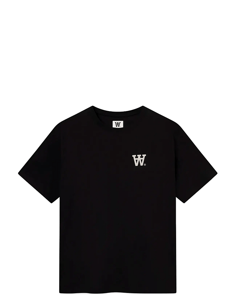 WOOD WOOD - WWLiam tee fence 25074 - kortärmade t-shirts - black - 1