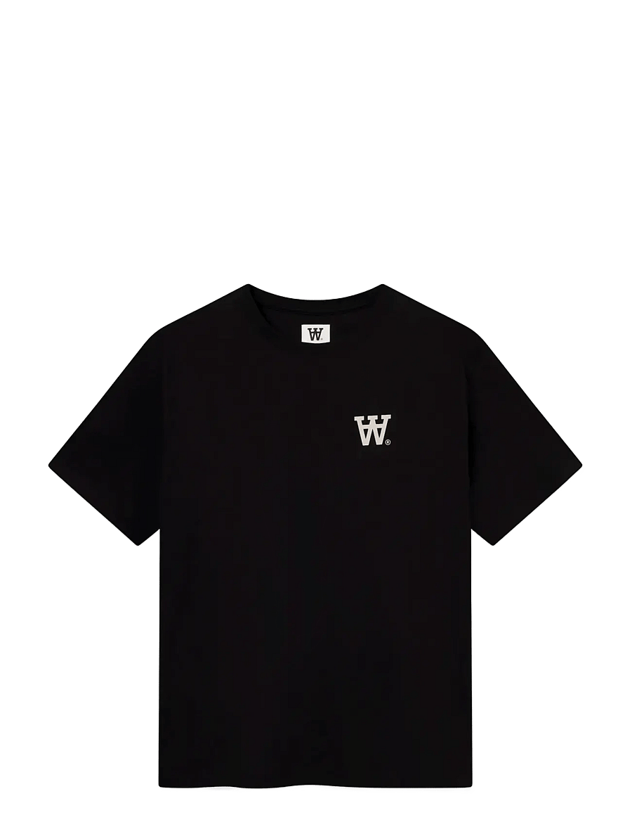 WOOD WOOD - WWLiam tee fence 25074 - kurzärmelige t-shirts - black - 1