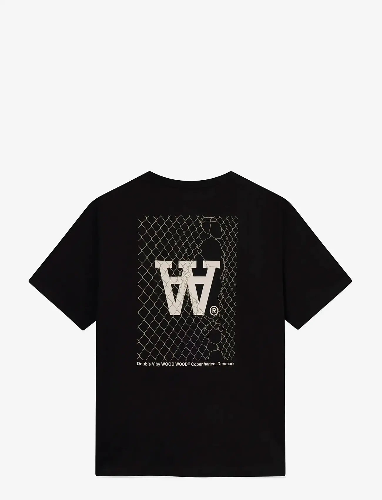 WOOD WOOD - WWLiam tee fence 25074 - kortärmade t-shirts - black - 2