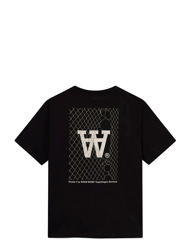 WOOD WOOD - WWLiam tee fence 25074 - kortärmade t-shirts - black - 2