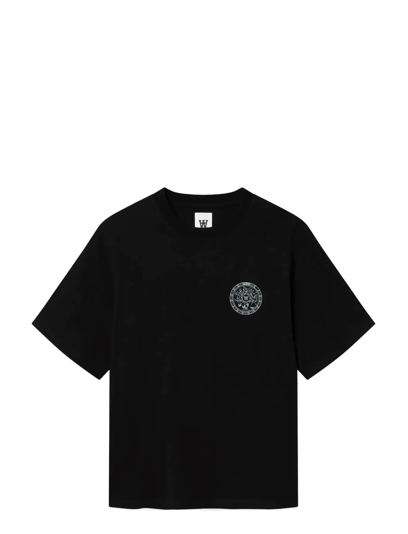 WOOD WOOD - WWLiam tee MH cover 25220 - korte mouwen - black - 1