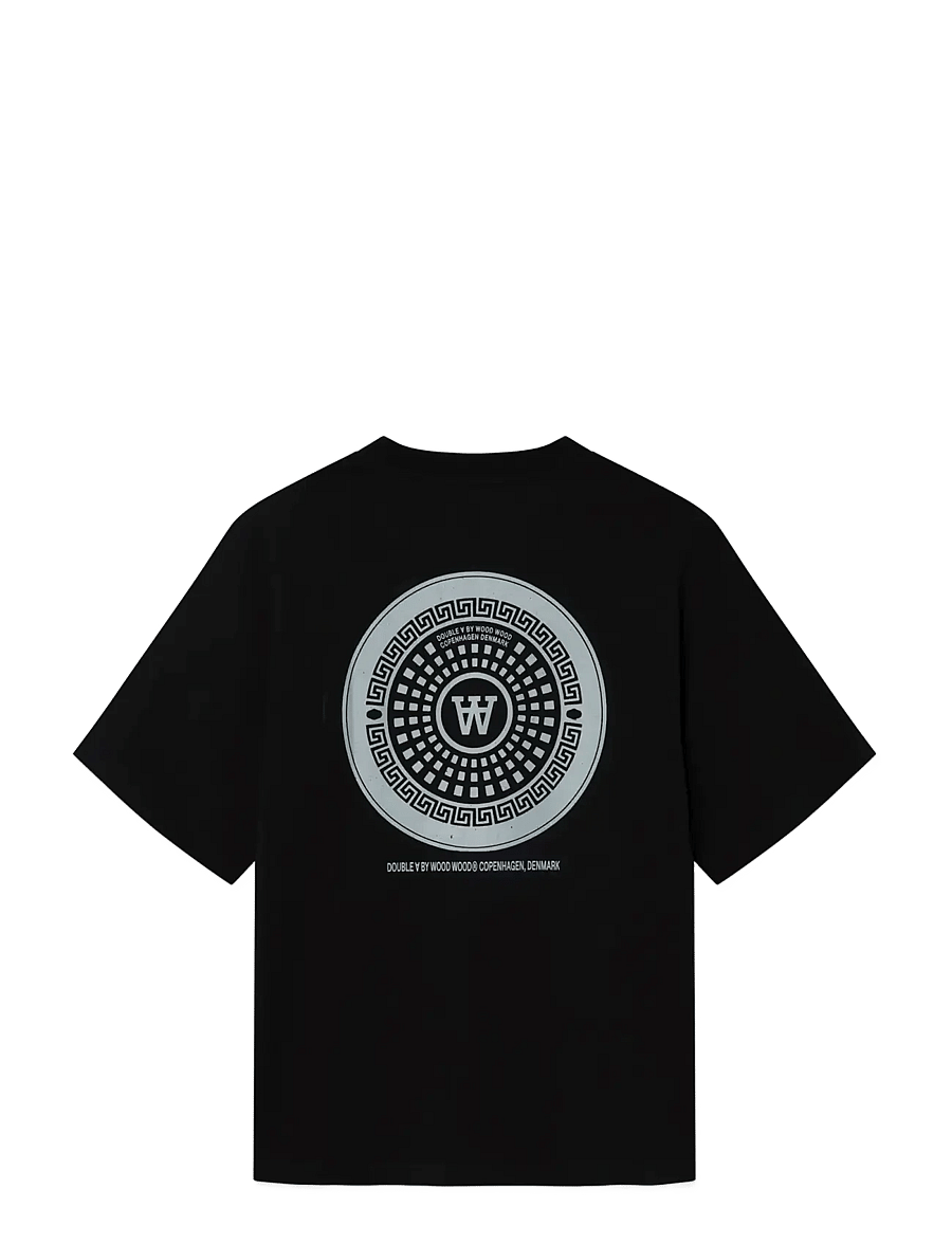 WOOD WOOD - WWLiam tee MH cover 25220 - kurzärmelige t-shirts - black - 2