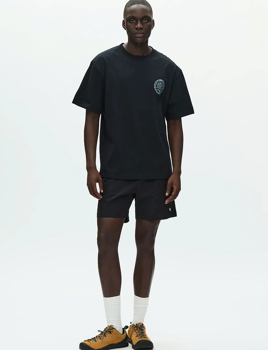 WOOD WOOD - WWLiam tee MH cover 25220 - kurzärmelige t-shirts - black - 5
