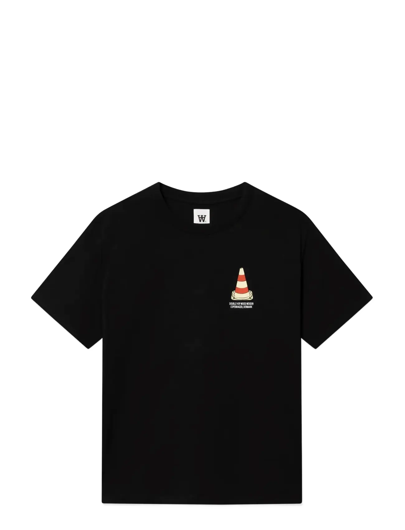 WOOD WOOD Wwace Tee Cone 25220 Schwarz - M - Herren