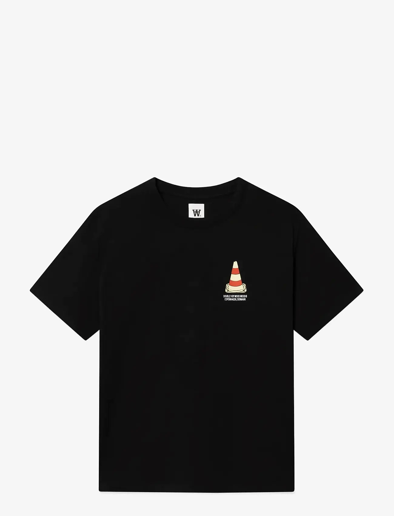 WOOD WOOD - WWAce tee cone 25220 - korte mouwen - black - 1