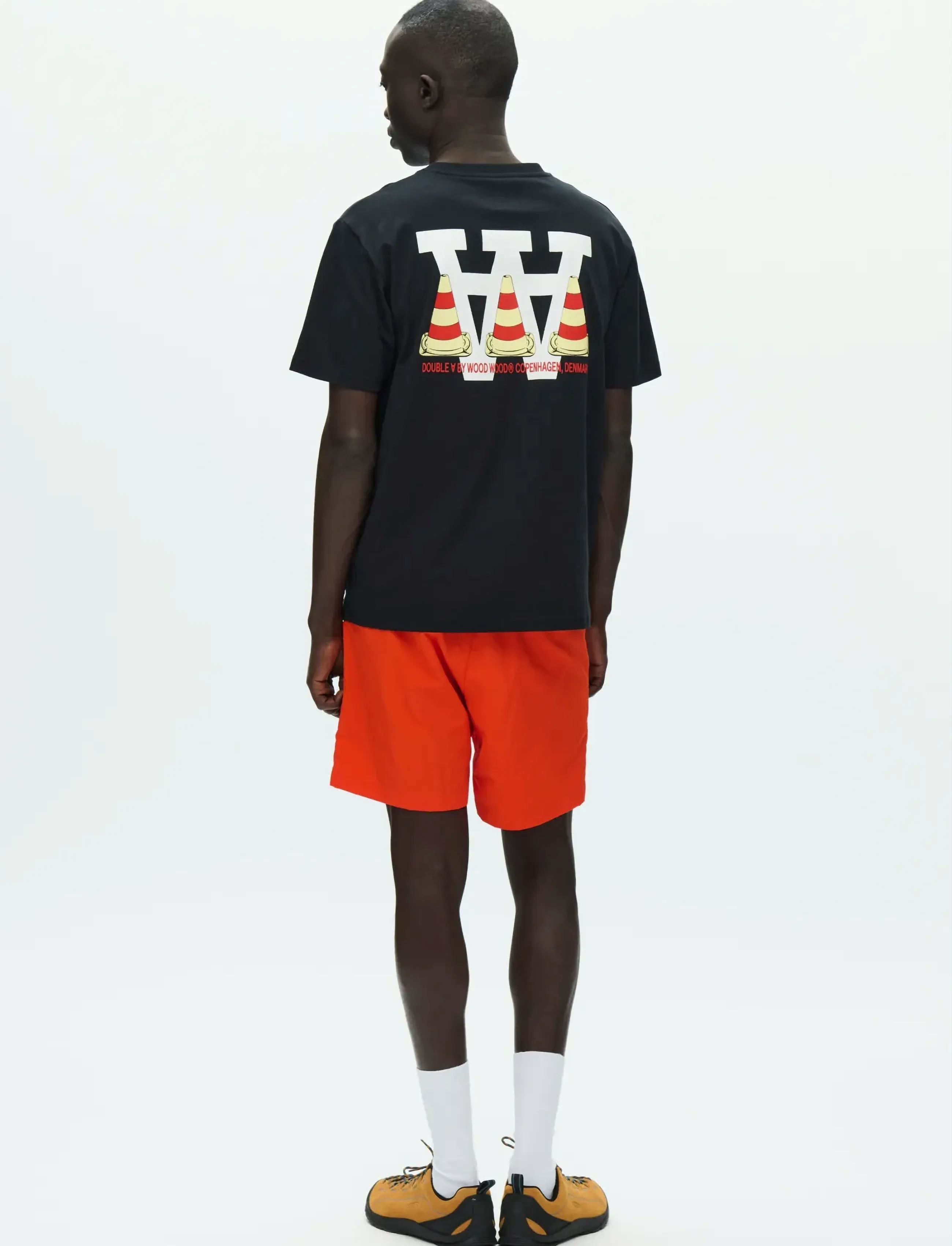 WOOD WOOD - WWAce tee cone 25220 - kortærmede t-shirts - black - 2