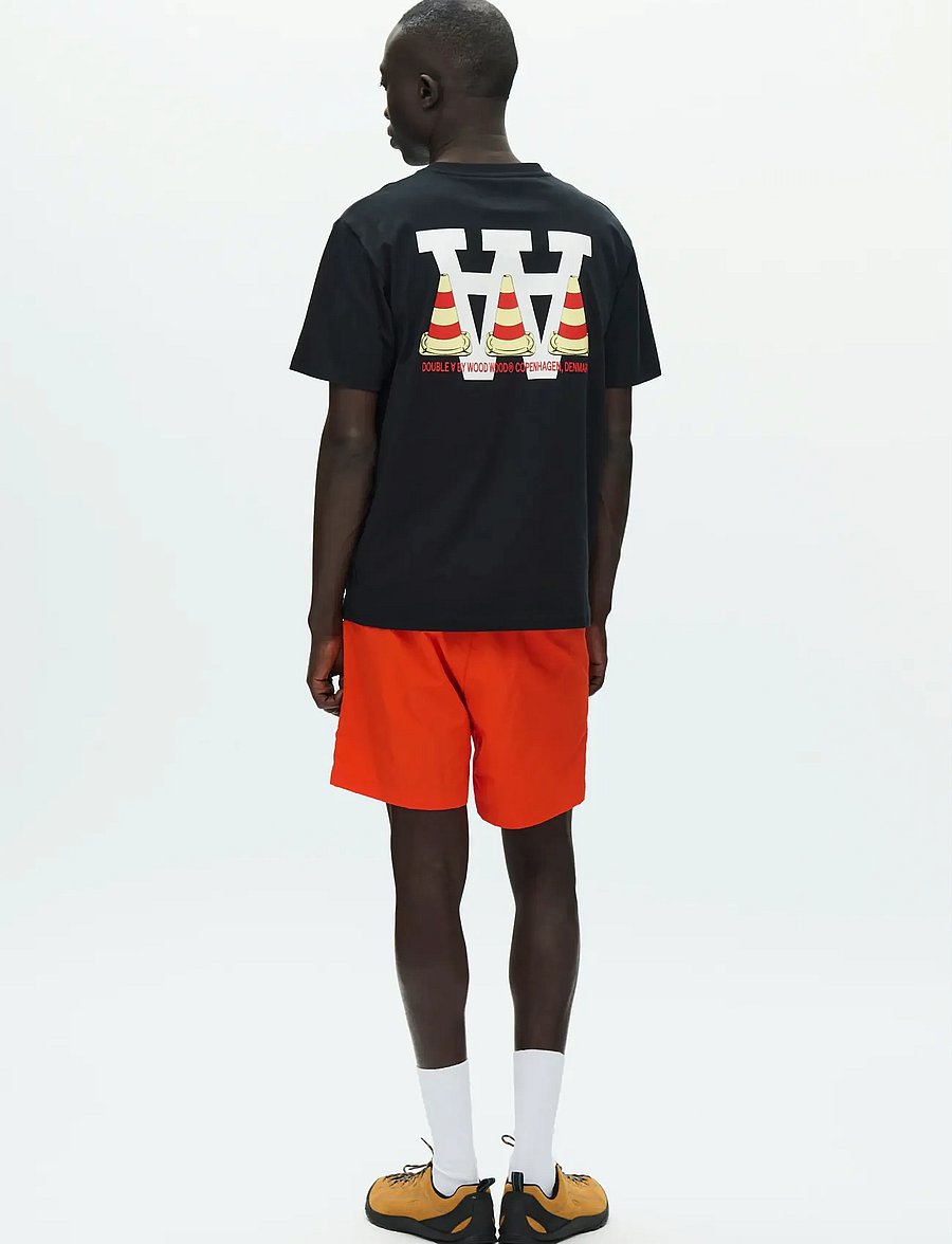 WOOD WOOD - WWAce tee cone 25220 - kortærmede t-shirts - black - 2