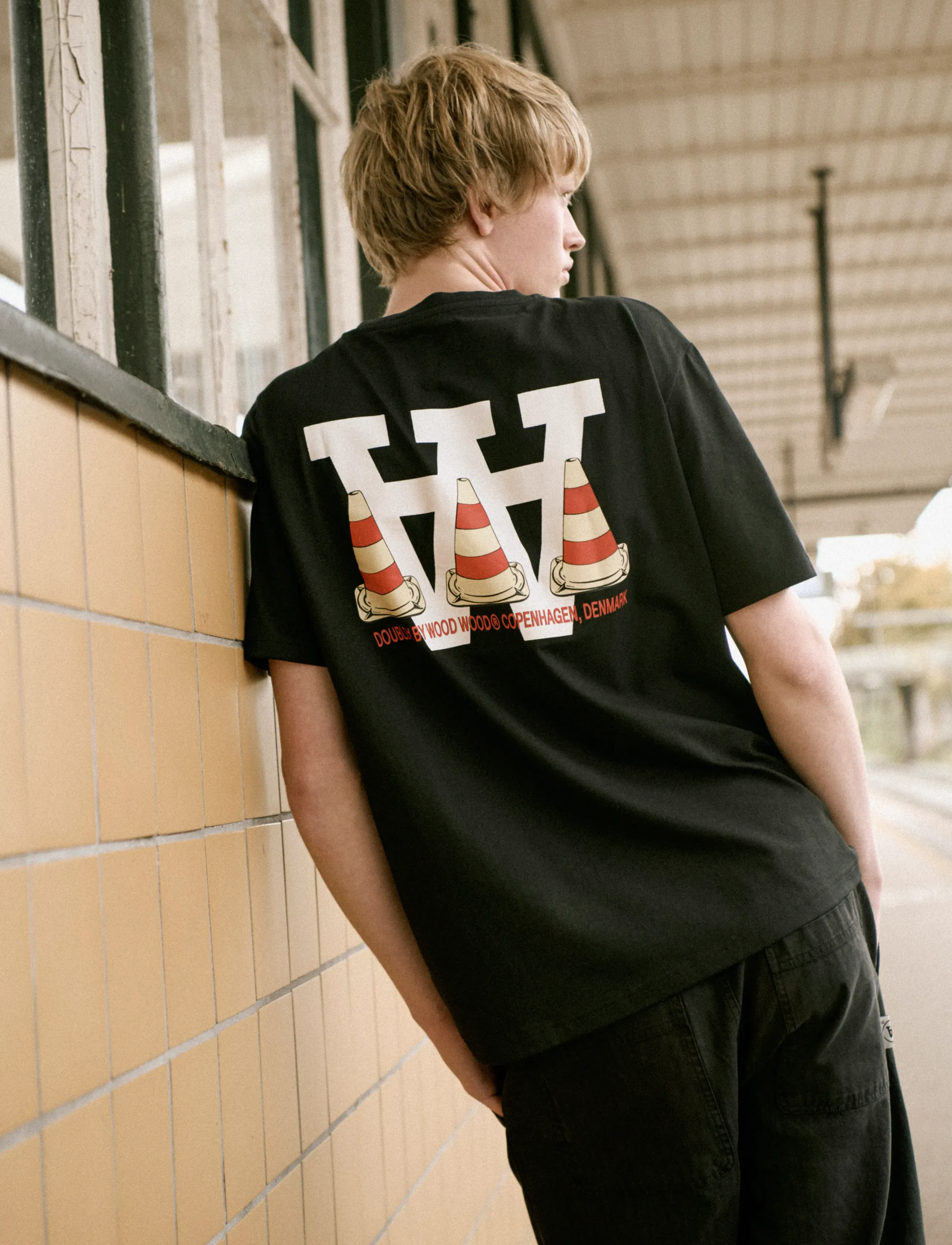 WOOD WOOD Wwace Tee Cone 25220 t-shirts med tryck herr – bild 6