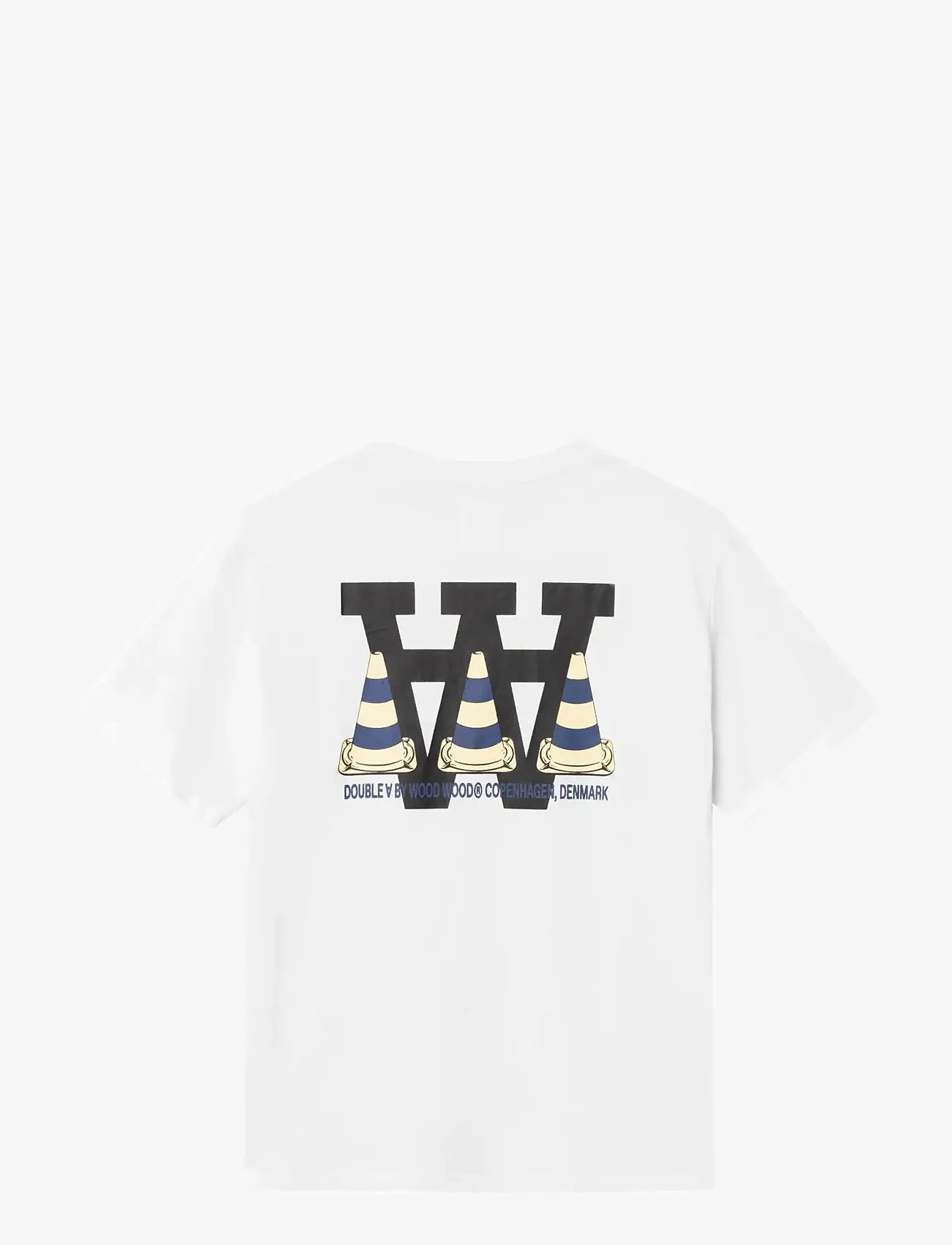 WOOD WOOD - WWAce tee cone 25220 - kortærmede t-shirts - bright white - 2