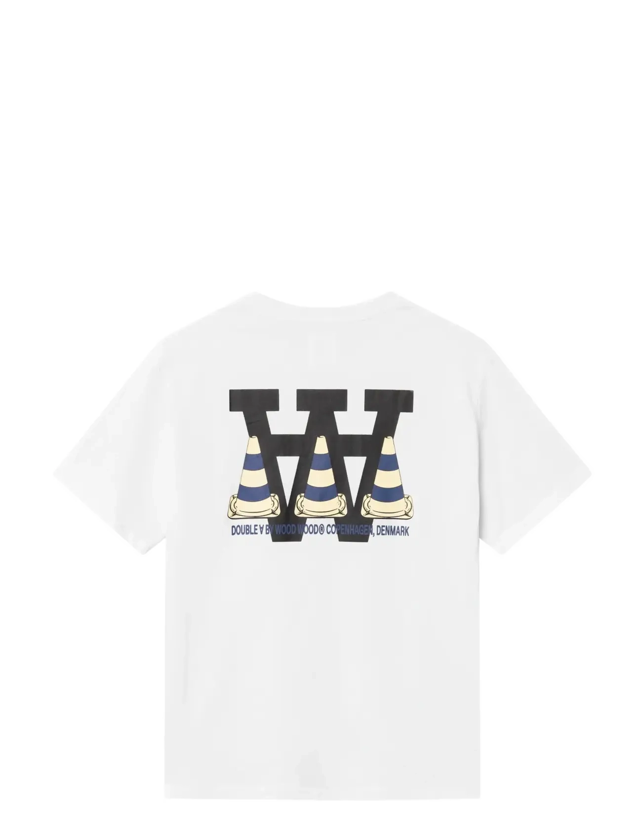 WOOD WOOD - WWAce tee cone 25220 - short-sleeved t-shirts - bright white - 2