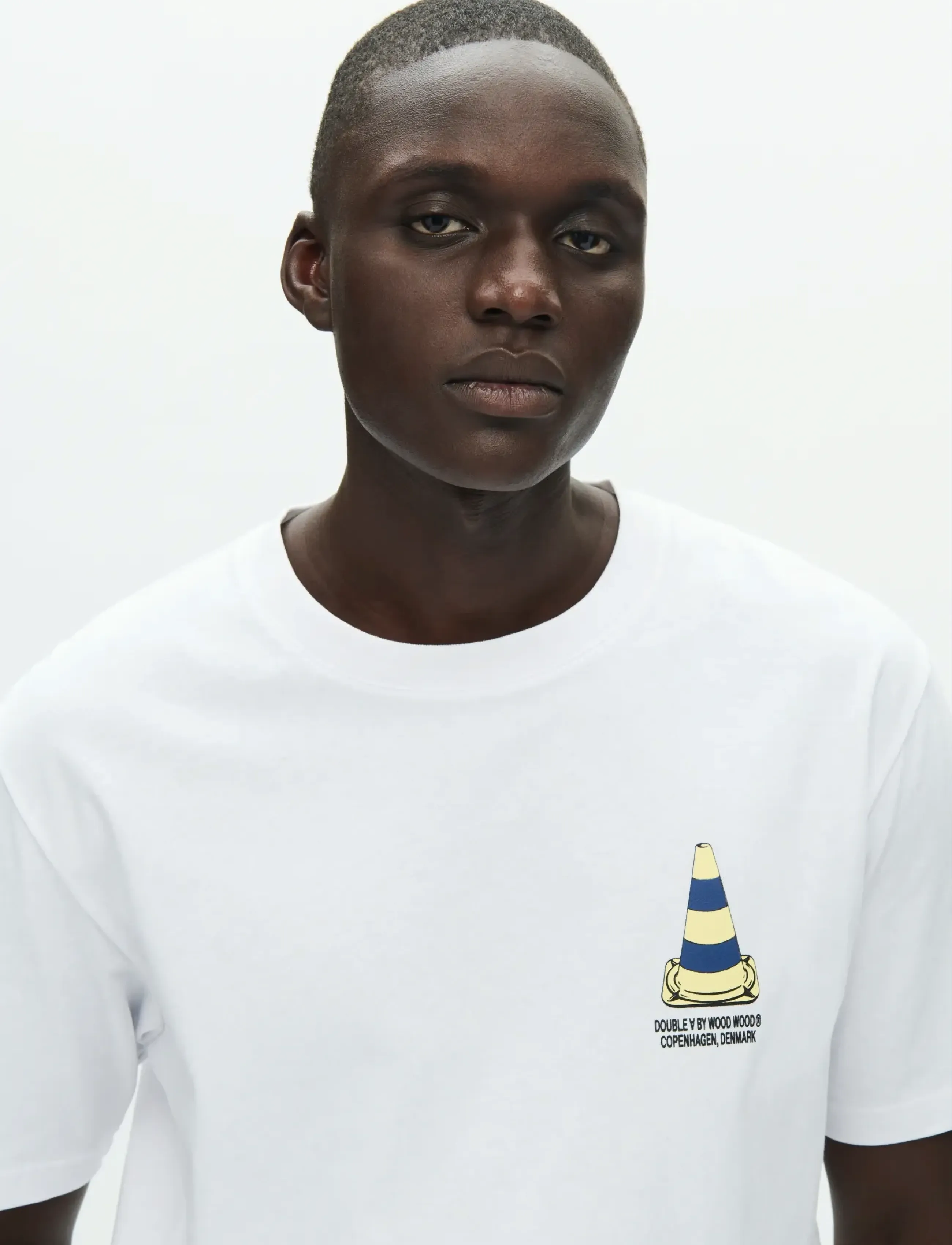 WOOD WOOD WWAce tee cone 25220 - Clothing - BRIGHT WHITE / white