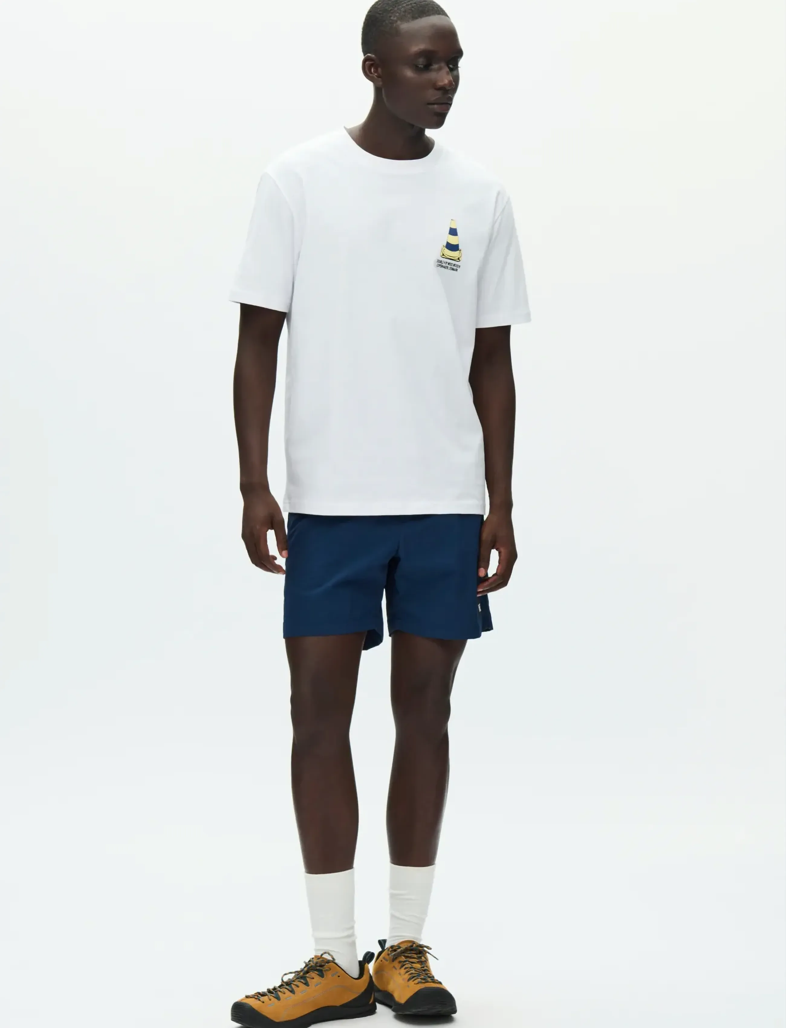 WOOD WOOD - WWAce tee cone 25220 - short-sleeved t-shirts - bright white - 3