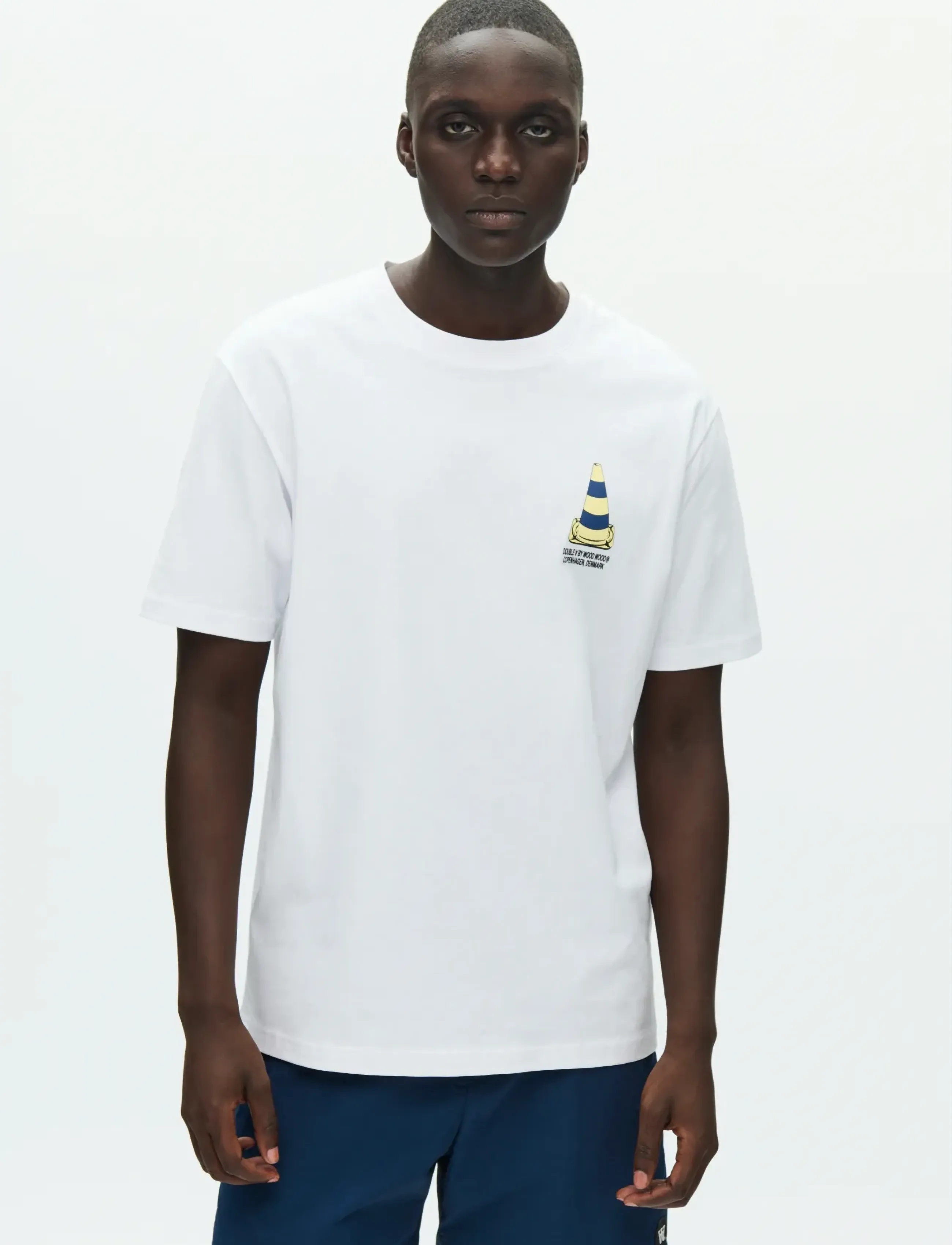 WOOD WOOD Wwace Tee Cone 25220 t-shirts med tryck herr – bild 5