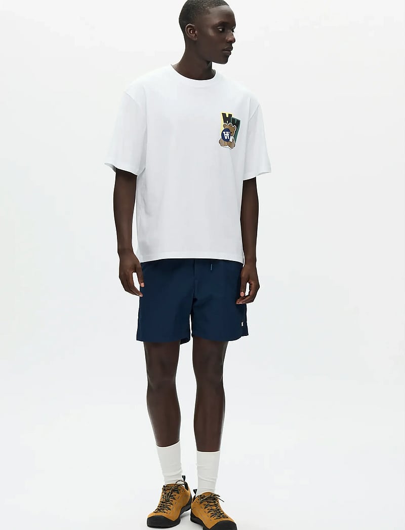 WOOD WOOD - WWLiam tee stickers 25074 - kurzärmelig - bright white - 2