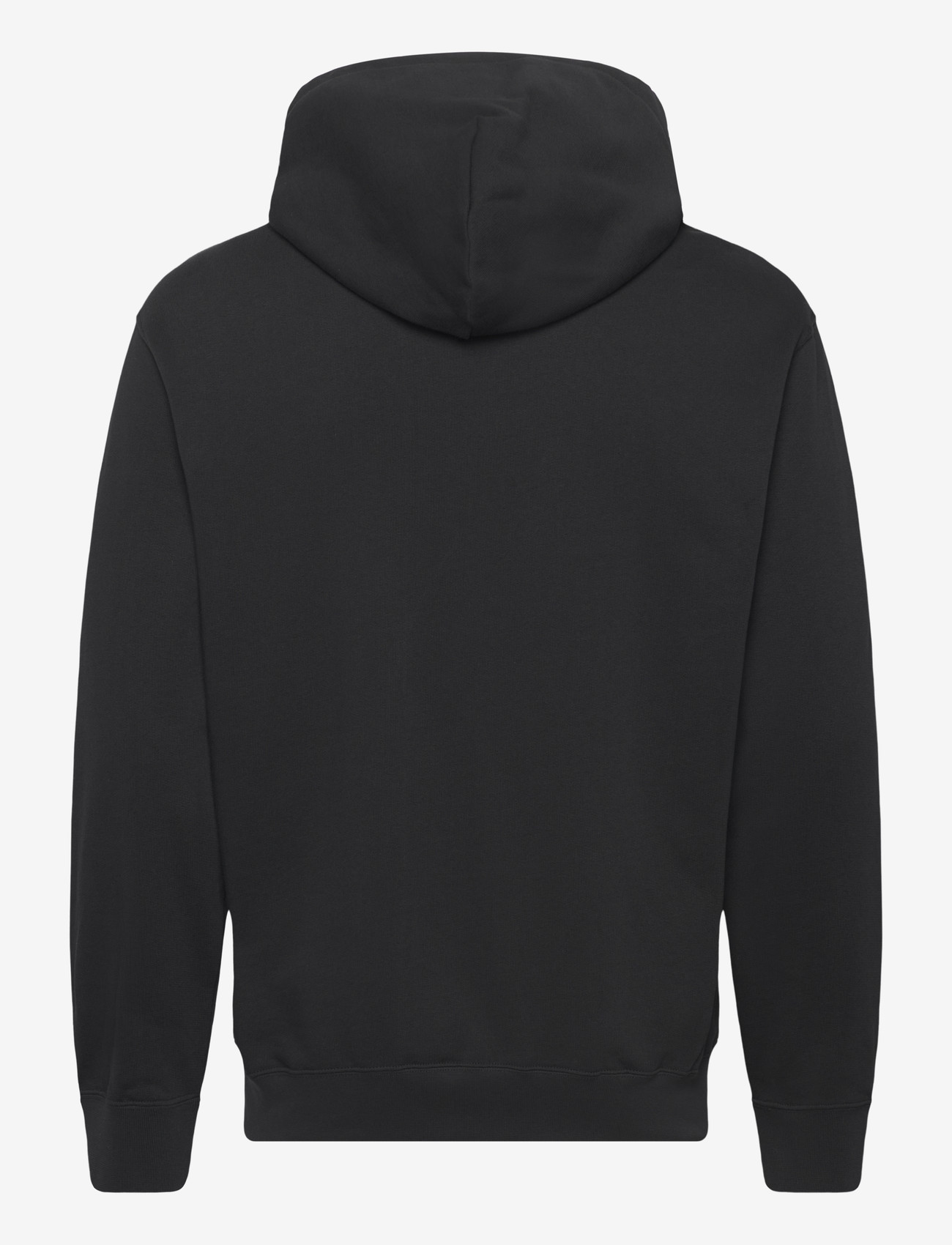 WOOD WOOD - WWCass AA print hoodie 25219 - hættetrøjer - black - 2