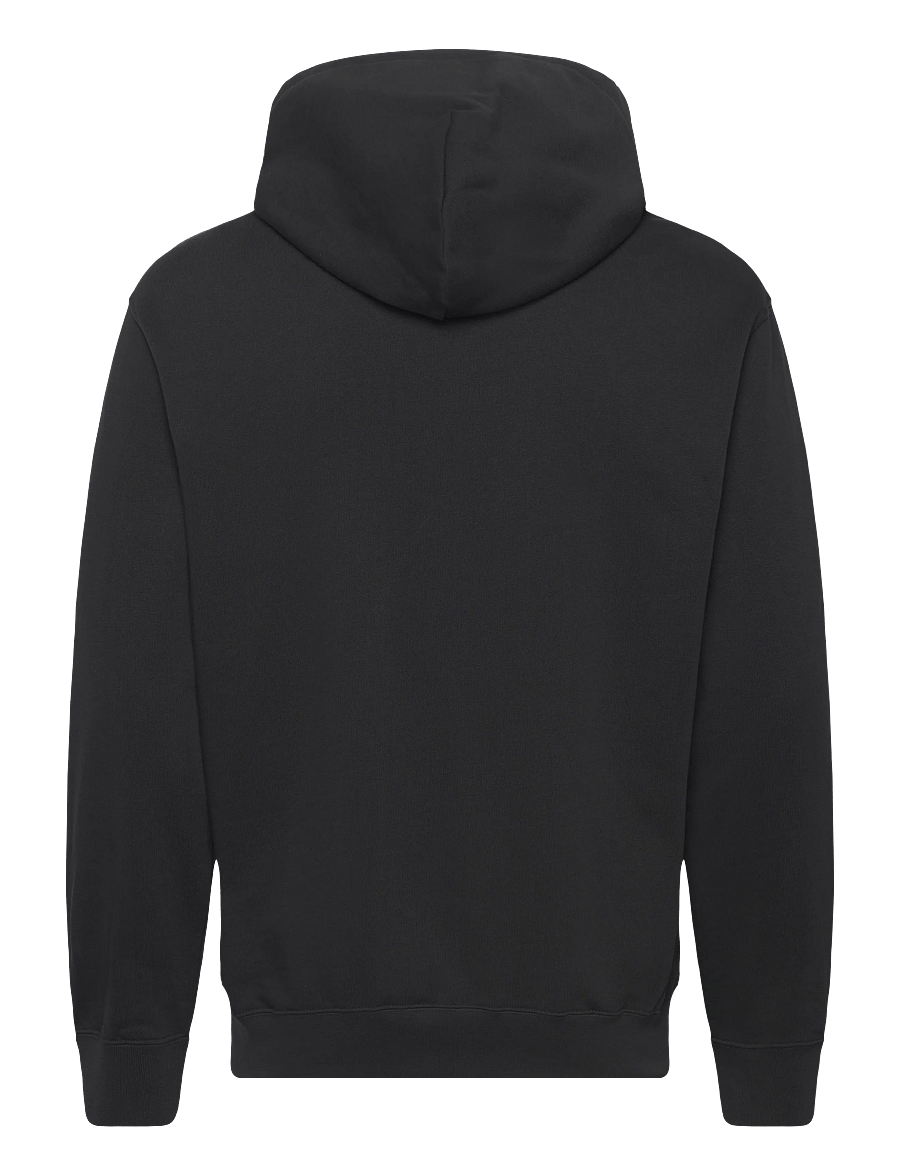 WOOD WOOD - WWCass AA print hoodie 25219 - kapuzenpullover - black - 2