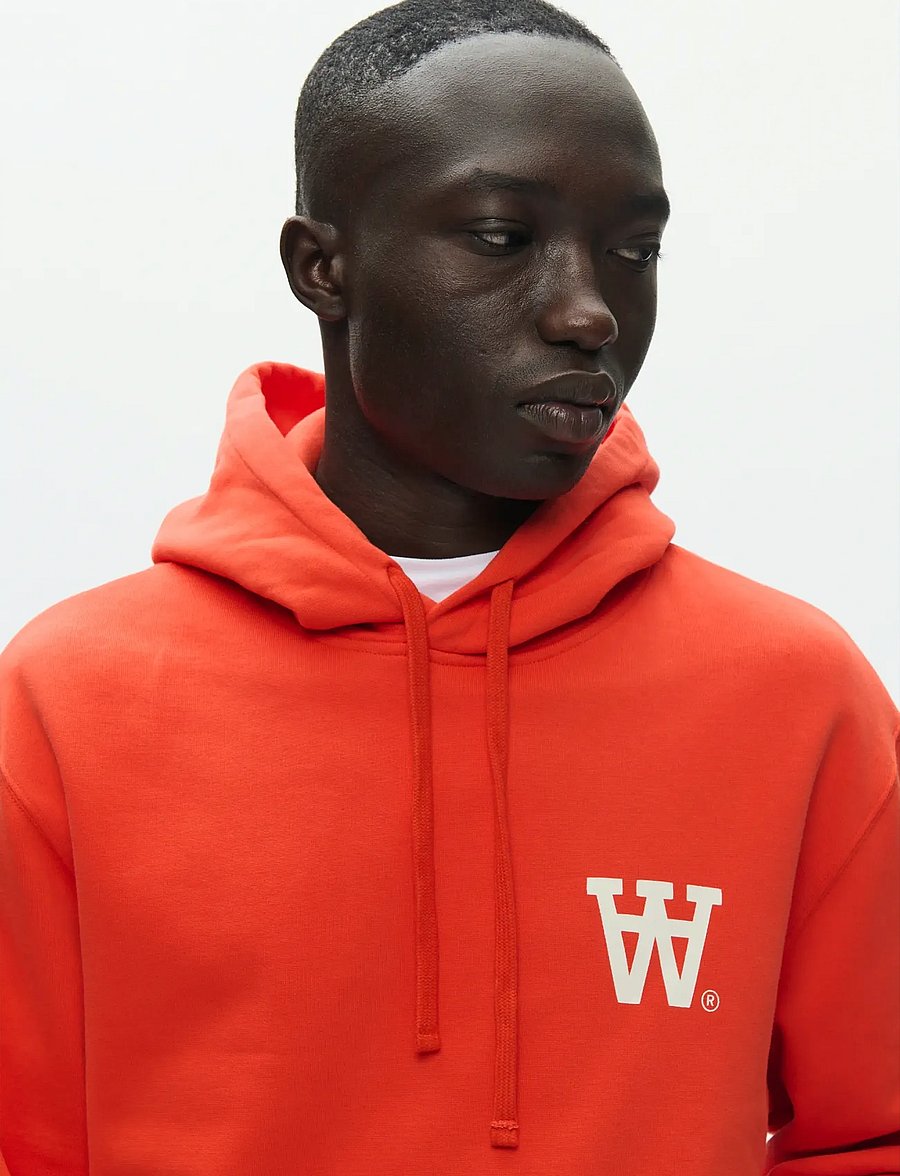 WOOD WOOD - WWCass AA print hoodie 25219 - kapuzenpullover - poinciana - 5