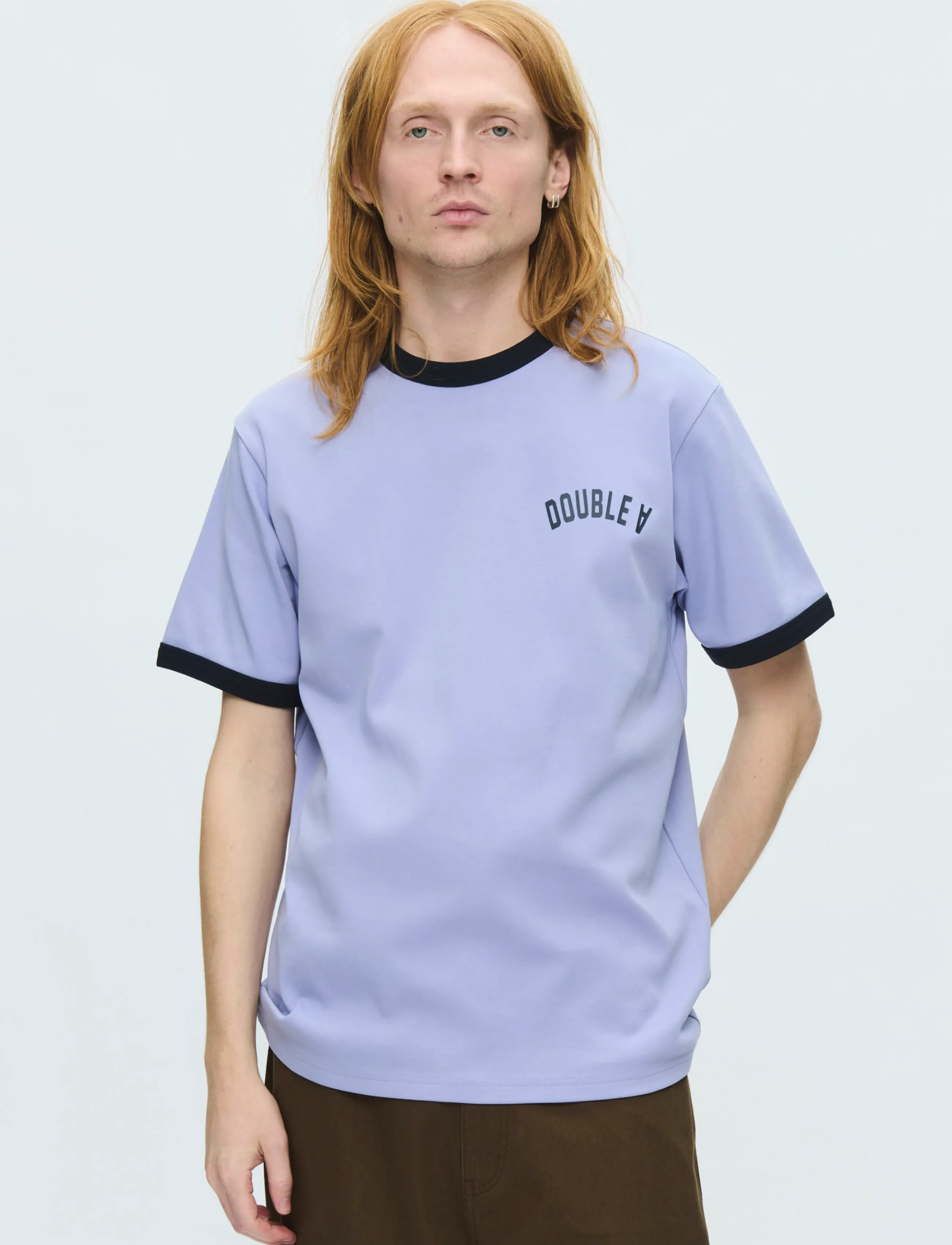 WOOD WOOD WWParker tee arhie 25214 - T-shirts - PERSIAN VIOLET / purple