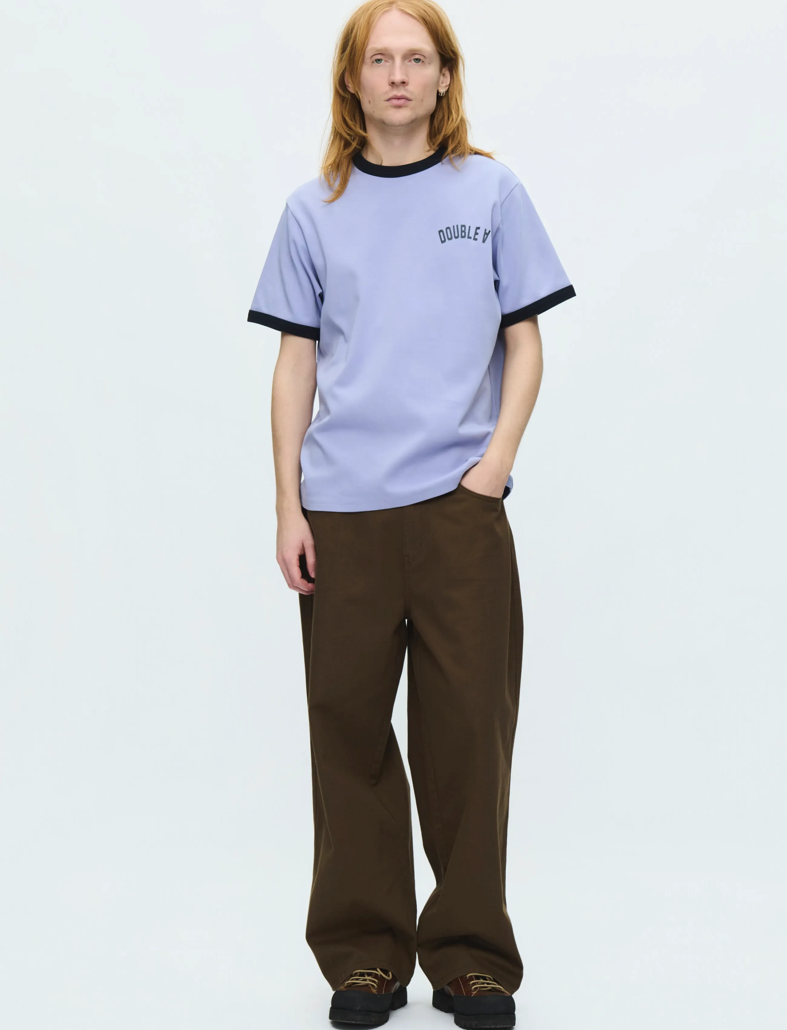 WOOD WOOD - WWParker tee arhie 25214 - kortærmede t-shirts - persian violet - 2