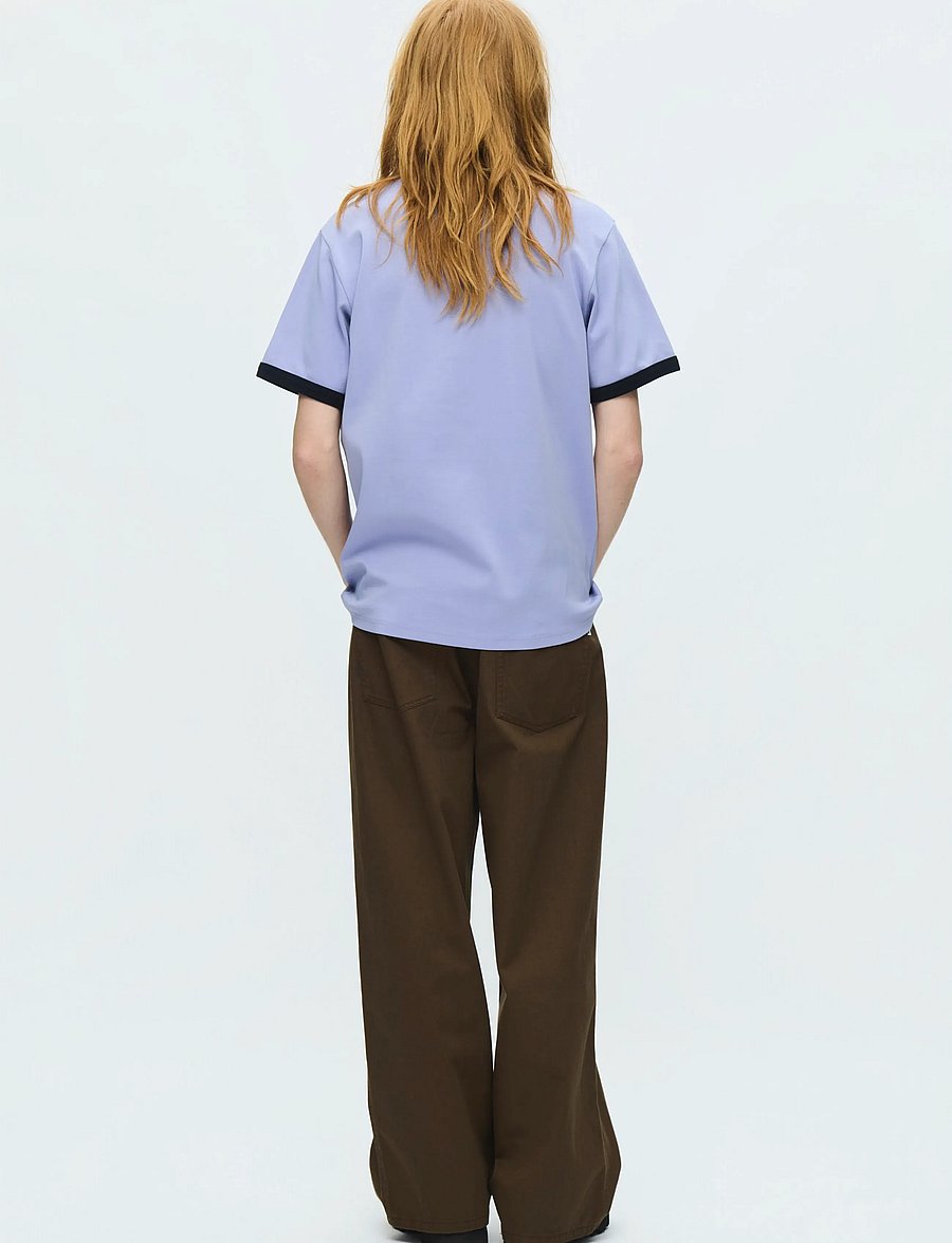 WOOD WOOD - WWParker tee arhie 25214 - kortærmede t-shirts - persian violet - 4