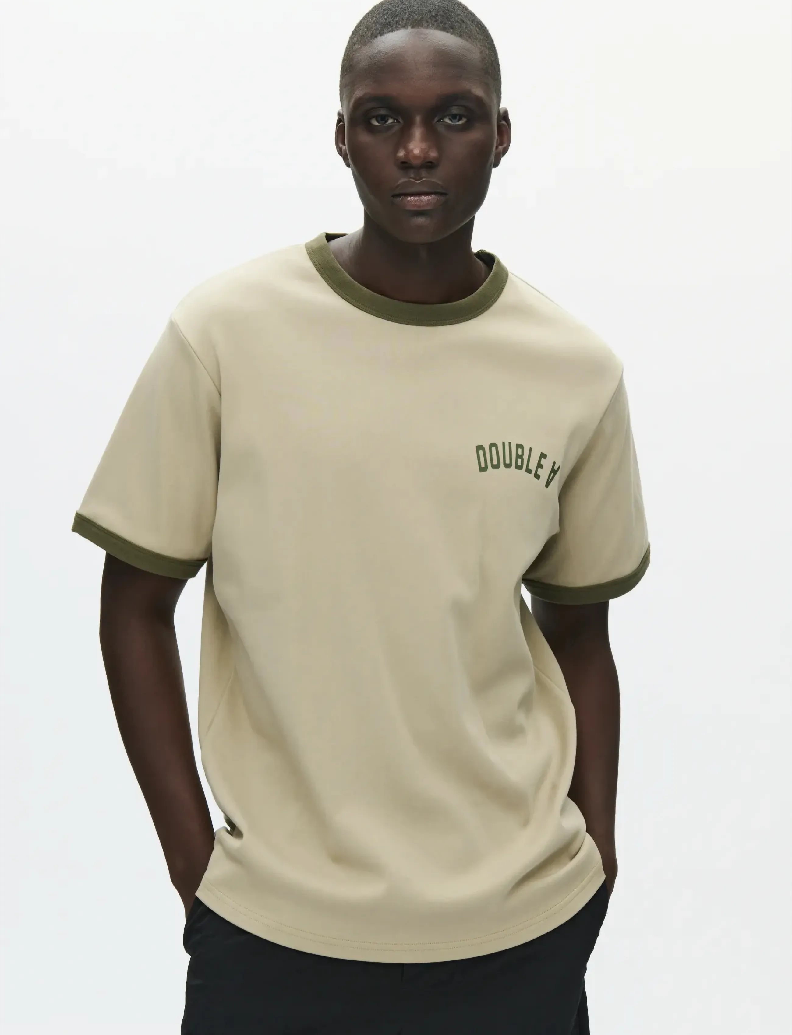 WOOD WOOD WWParker tee arhie 25214 - T-shirts - SENECA ROCK / beige