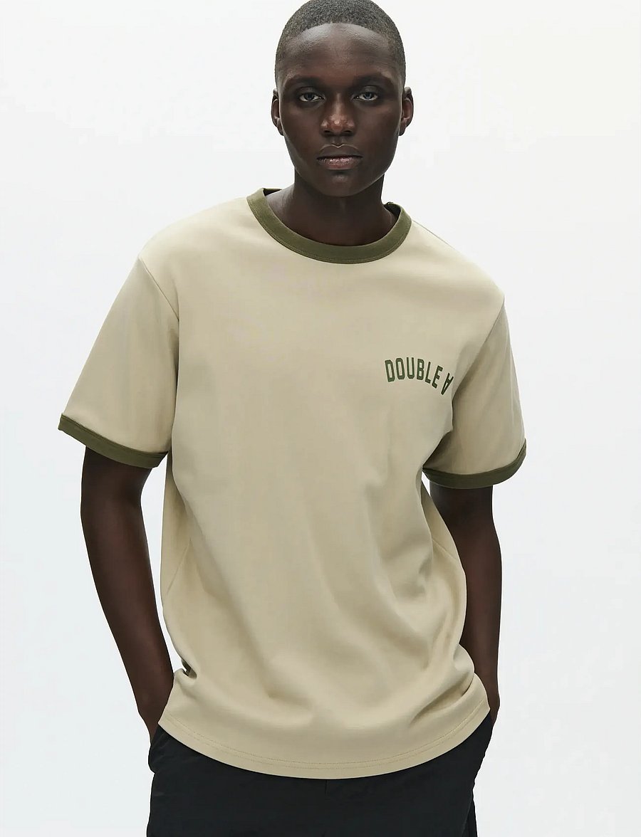 WOOD WOOD - WWParker tee arhie 25214 - short-sleeved t-shirts - seneca rock - 0