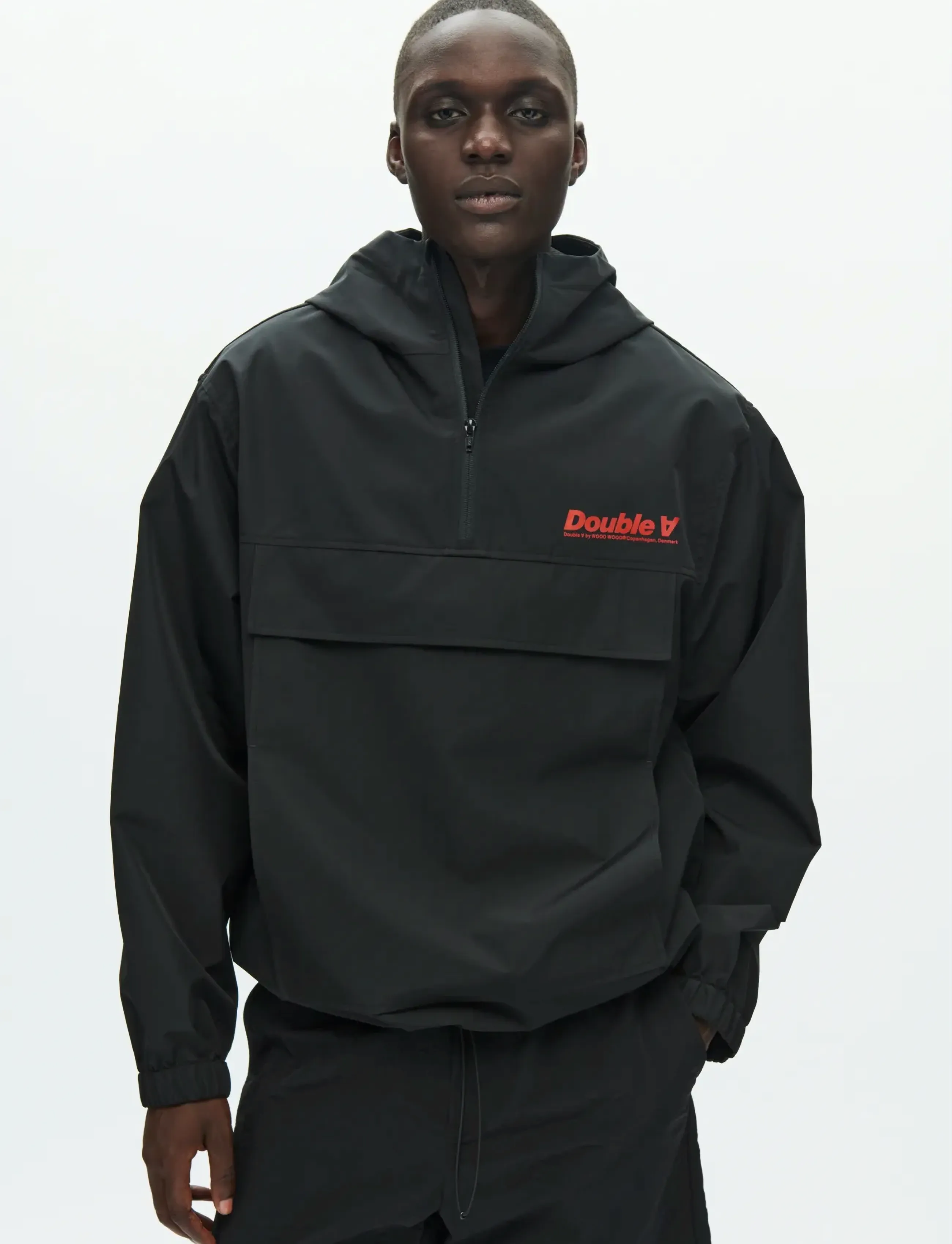 WOOD Wwkimbo Anorak 25401, M, Jackets, Schwarz - Anoraks, Männerswear