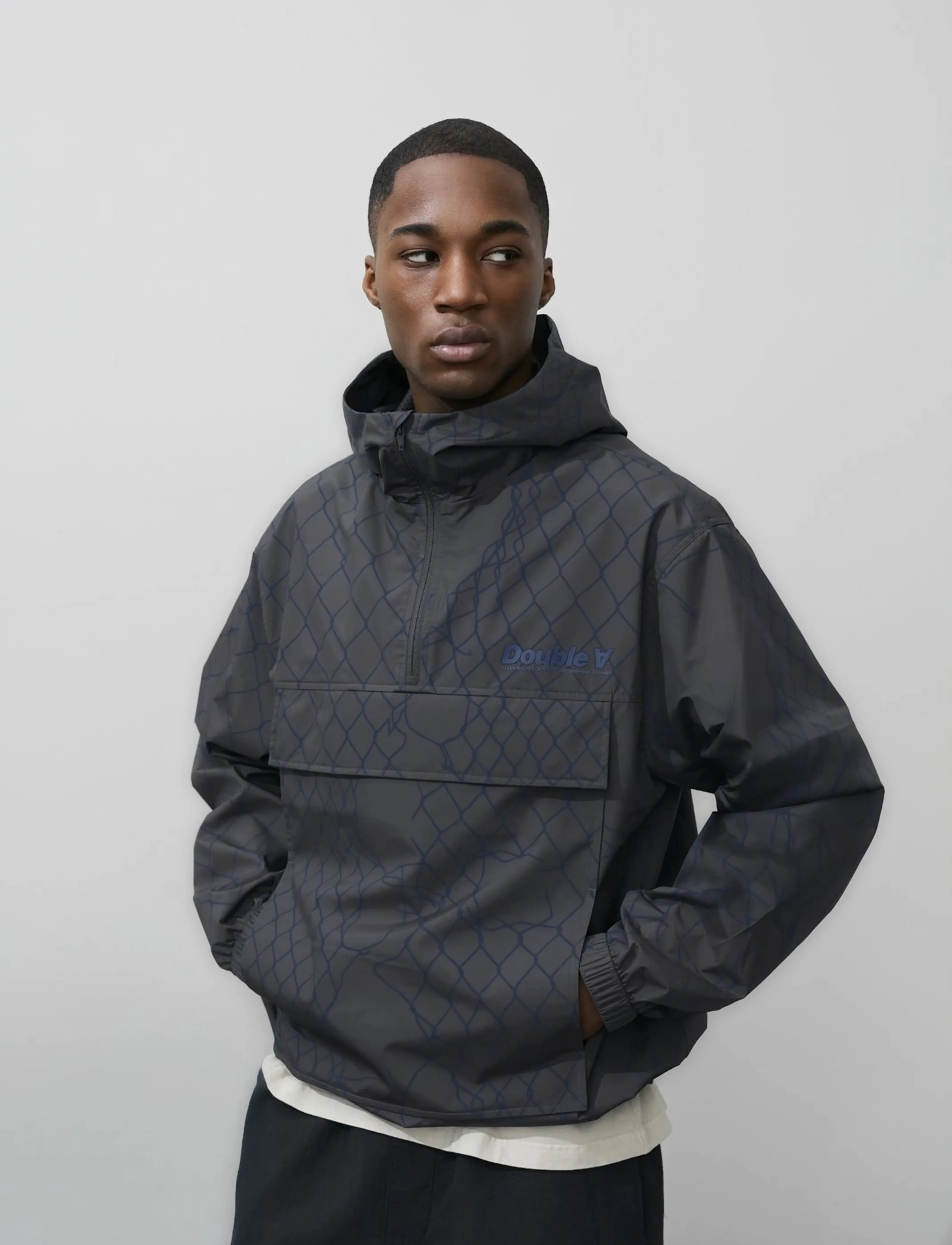 WOOD Wwkimbo Anorak 25401, L, Jackets, Grau - Anoraks, Männerswear